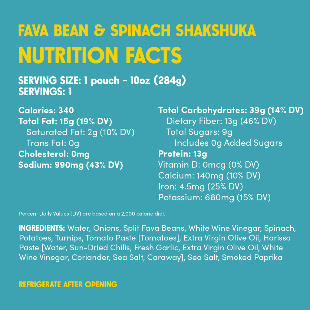 Fava Bean & Spinach Shakshuka 3-pack