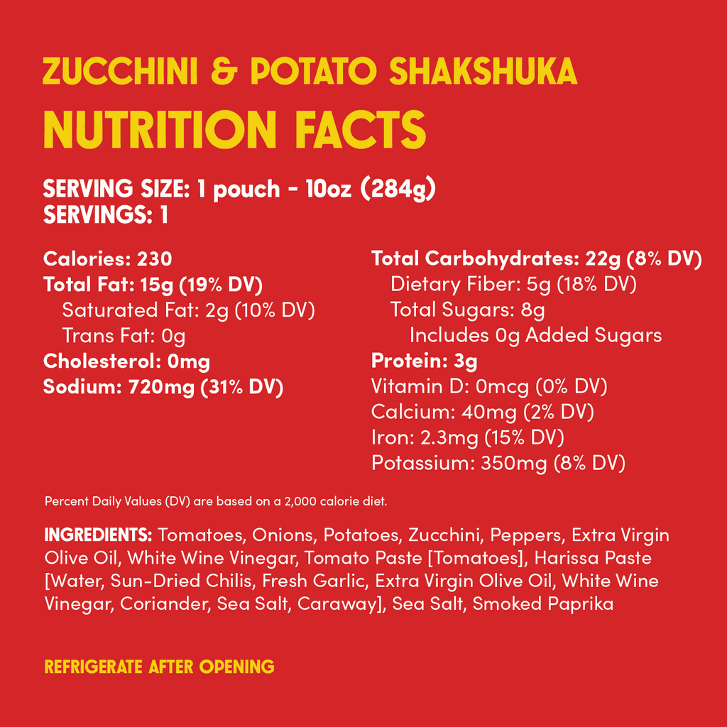 Zucchini & Potato Shakshuka 3-pack